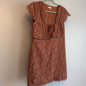 Tobi Deep Plunge Tie Dress